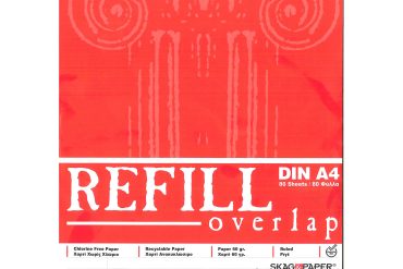 ΜΠΛΟΚ ΡΙΓΕ Α4 OVERLAP REFILL ΟΡΘΙΟ ΚΡΙΚ (ΚΟΚΚΙΝΟ) 80 ΦΥΛΛΑ SKAG