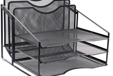 ΡΑΦΙ (ΔΙΣΚΟΣ) ΓΡΑΦΕΙΟΥ ΣΥΡΜΑΤΙΝΟΣ ΜΑΥΡΟΣ 3 ΘΕΣΕΩΝ OSCO 3992