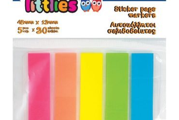 ΣΕΛΙΔΟΔΕΙΚΤΕΣ ΠΛΑΣΤΙΚΟΙ ΤΗΕ LITTLIES 48Χ12 20Χ 5 ΧΡΩΜΑΤΑ (100 ΦΥΛΛΑ)