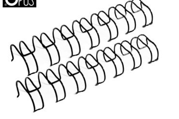 ΣΠΙΡΑΛ ΒΙΒΛΙΟΔΕΣΙΑΣ ΜΕΤΑΛΛΙΚΟ Νο 03 8mm ΜΑΥΡΟ 3:1 100 ΤΕΜ OPUS 40-55 ΦΥΛΛΩΝ
