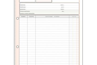 ΕΝΤΥΠΟ Νο 301 ΠΑΡΑΓΓΕΛΙΑ 50x3 21x29